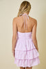 Blush Hour Tiered Mini Dress
