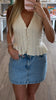 Lake Day Denim Skort