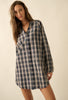 Dakota Plaid Shirt Dress