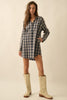Dakota Plaid Shirt Dress