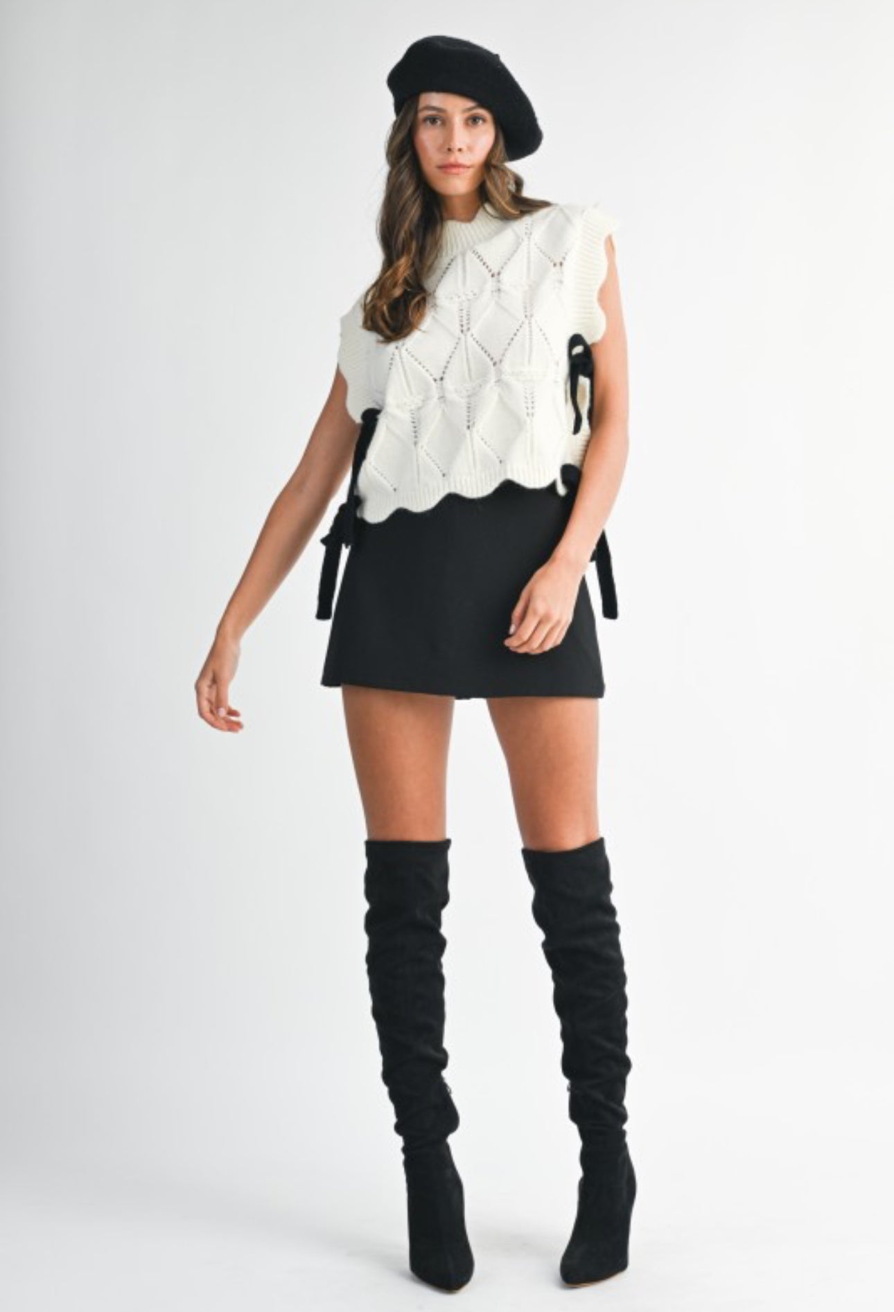 Ava High Waist Mini Skirt