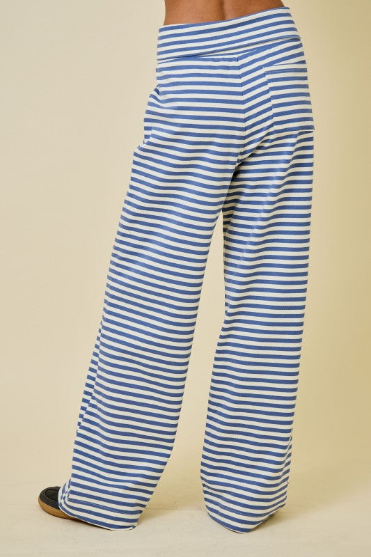 Bella Blue Stripe Lounge Pants