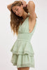 Sage Everly Tiered Lace Mini Dress