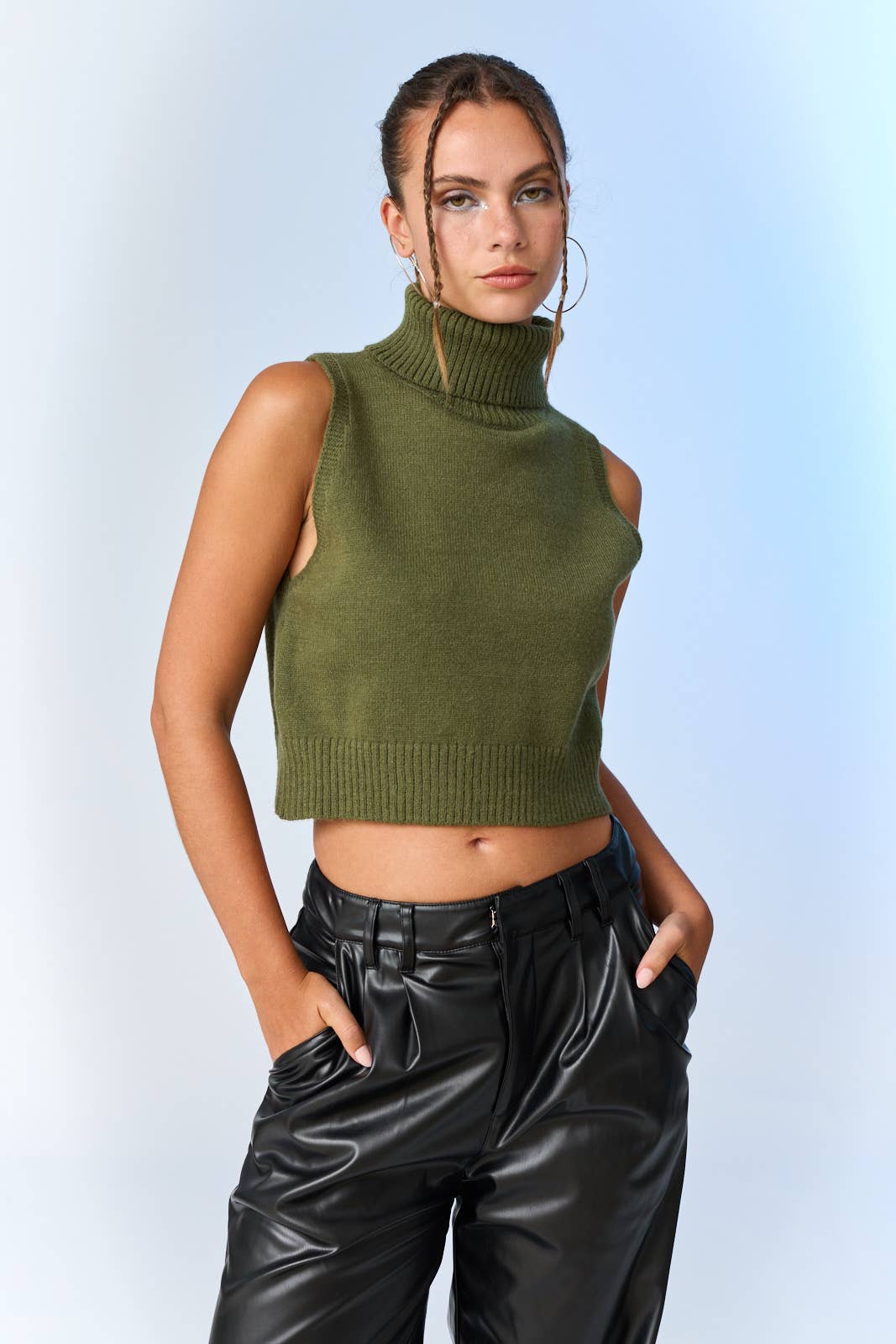Alice Turtle Neck Knit Top