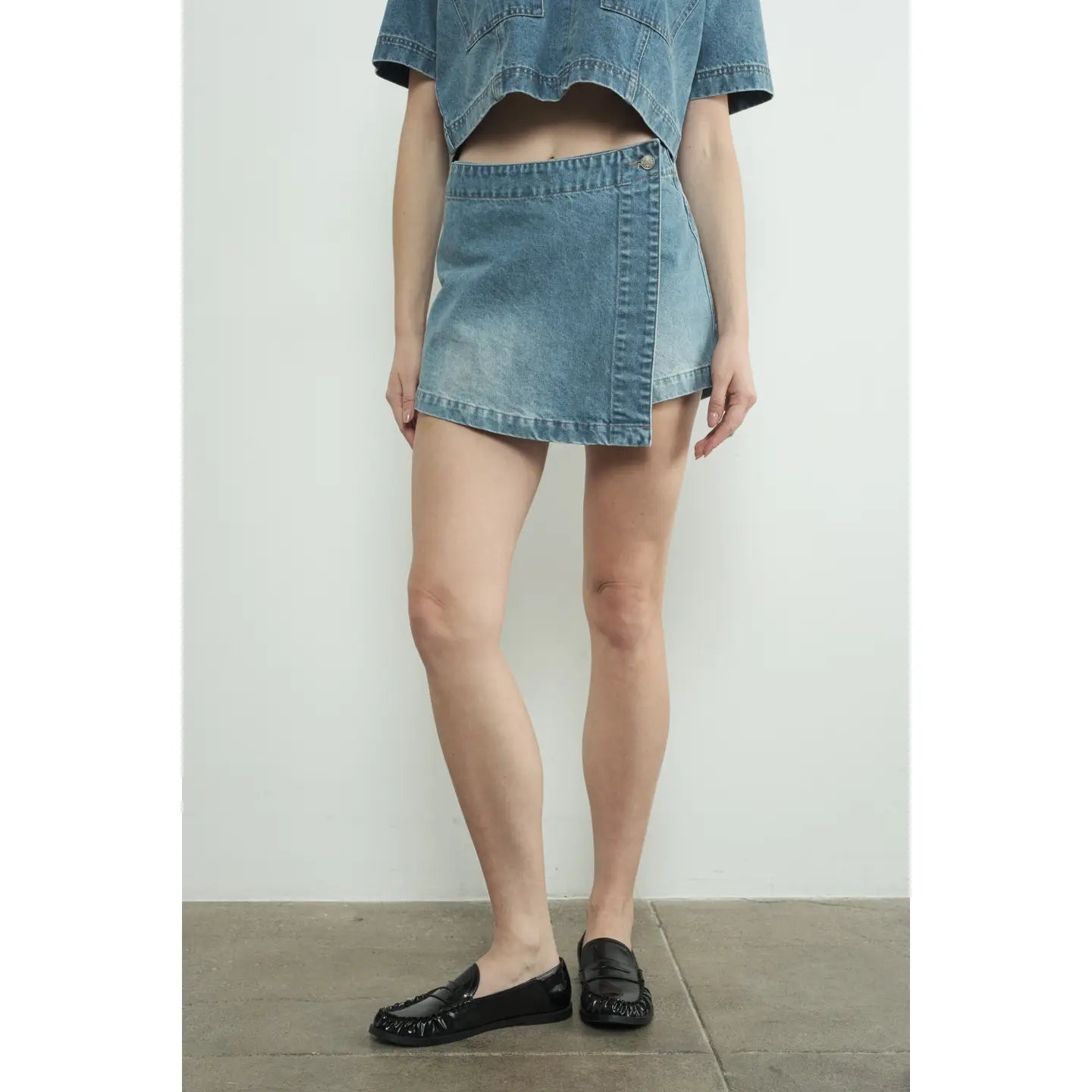Classic Denim Mini Skort