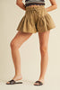Desert Bloom Flared Twill Shorts