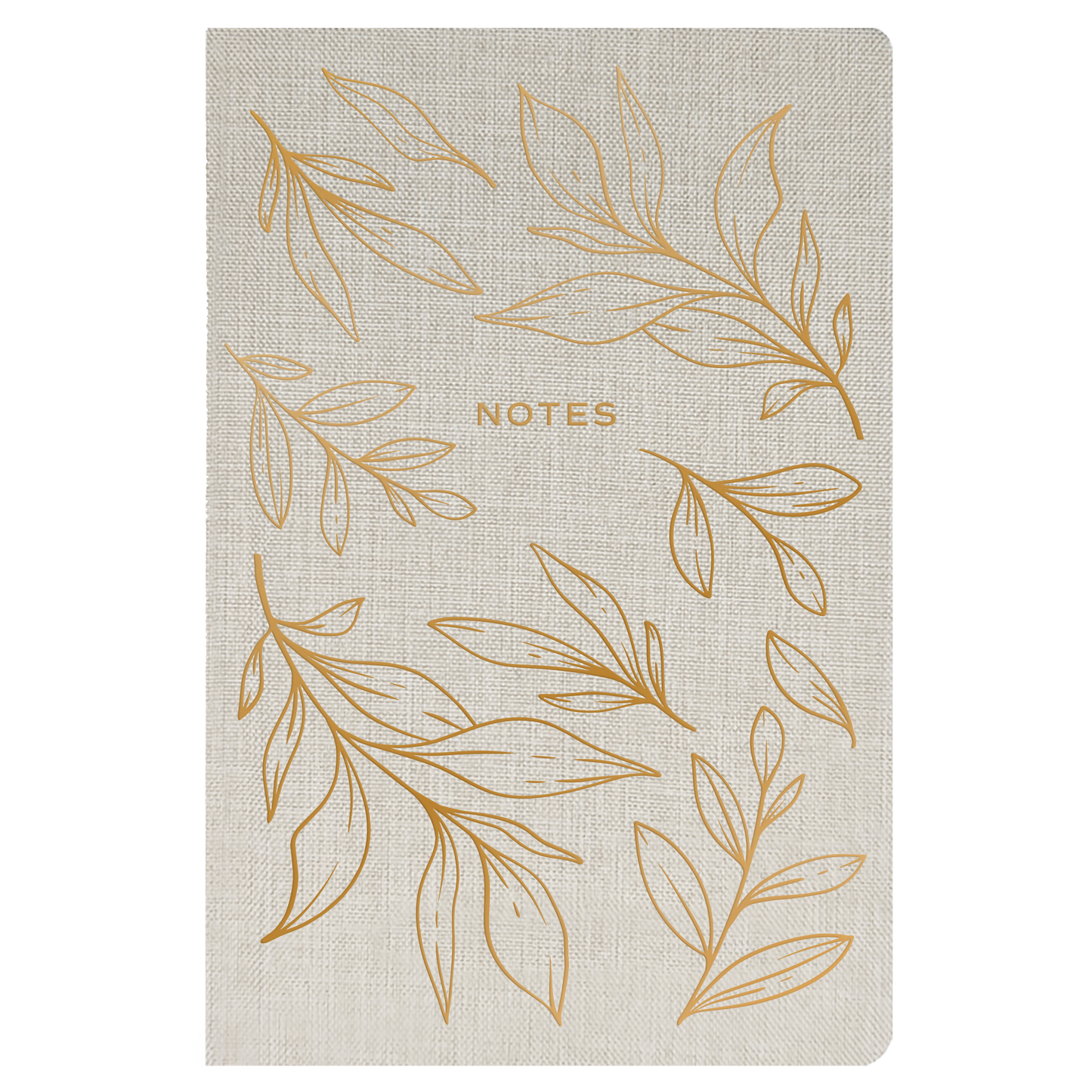 Gold Leaves Notes Journal