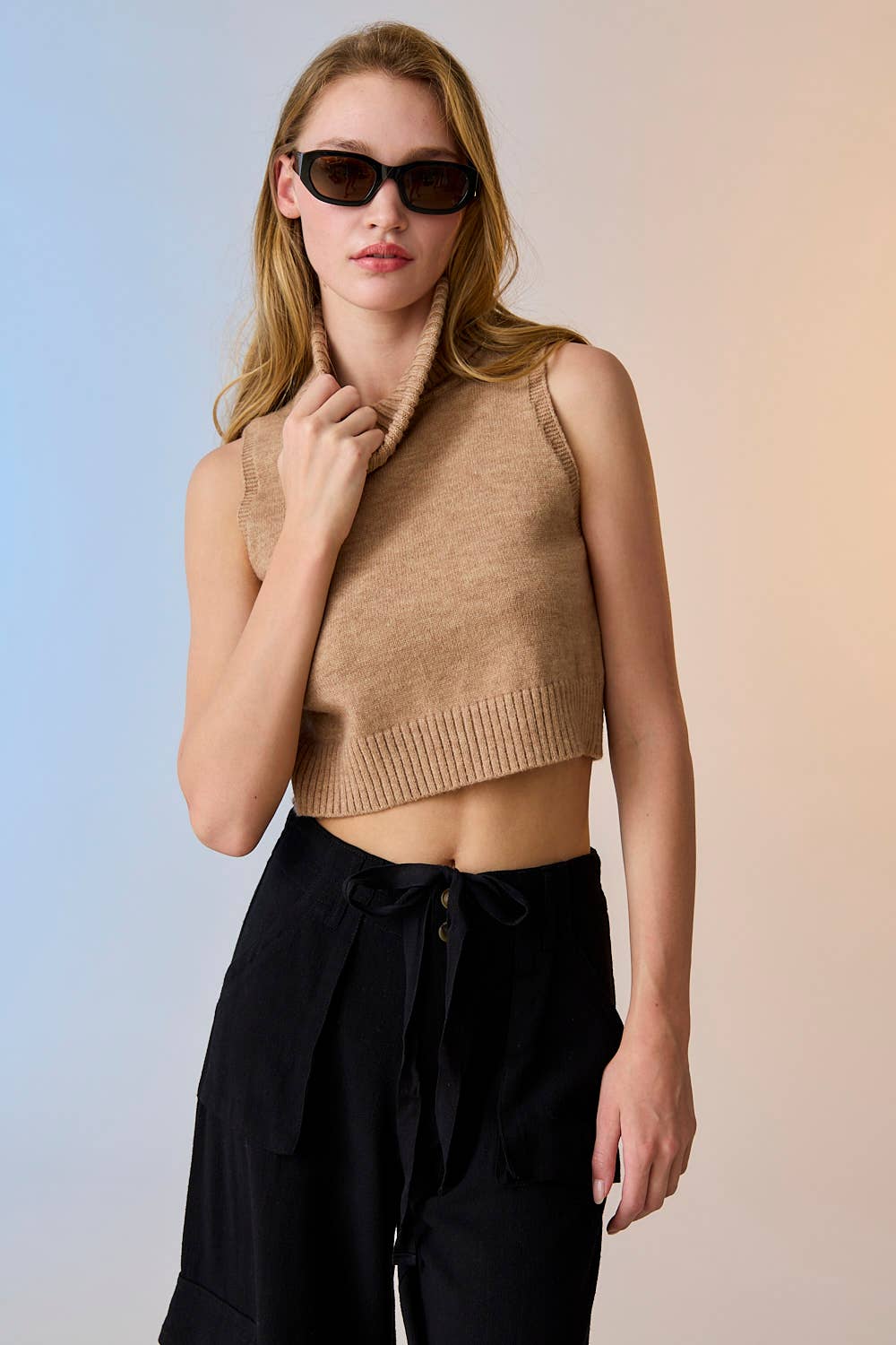 Alice Turtle Neck Knit Top