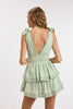 Sage Everly Tiered Lace Mini Dress